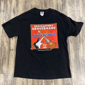 Eric Clapton “The Crossroads” Guitar Festival T-Shirt. XL, Great Condition